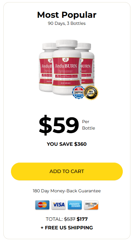 ReduBurn price 6 bottle