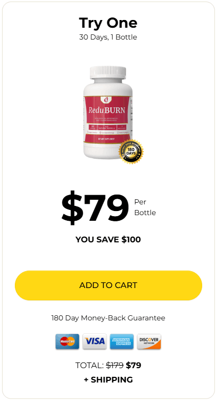 ReduBurn 1  bottle price